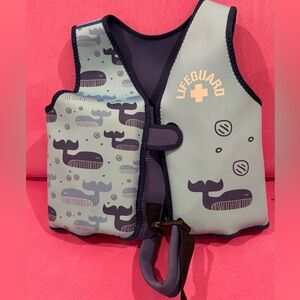 Kids Swim Vest - Blue Whale Design